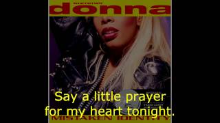 Donna Summer - Say a Little Prayer LYRICS - SHM &quot;Mistaken Identity&quot; 1991