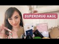 a big old superdrug haul + try on!