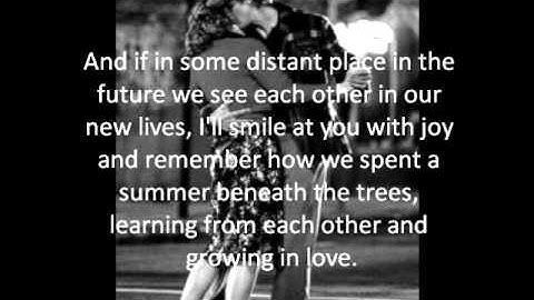 The notebook- the final letter