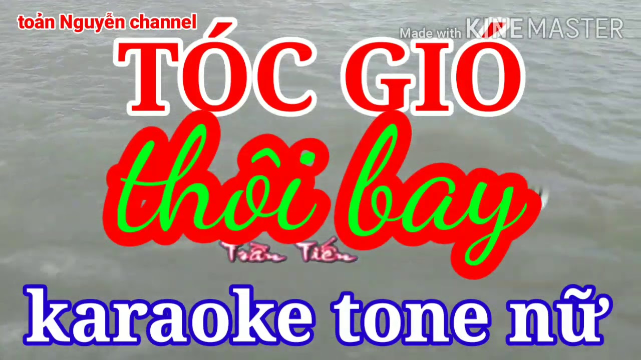 Karaoke TÓC GIÓ THÔI BAY Tone Nữ  YouTube