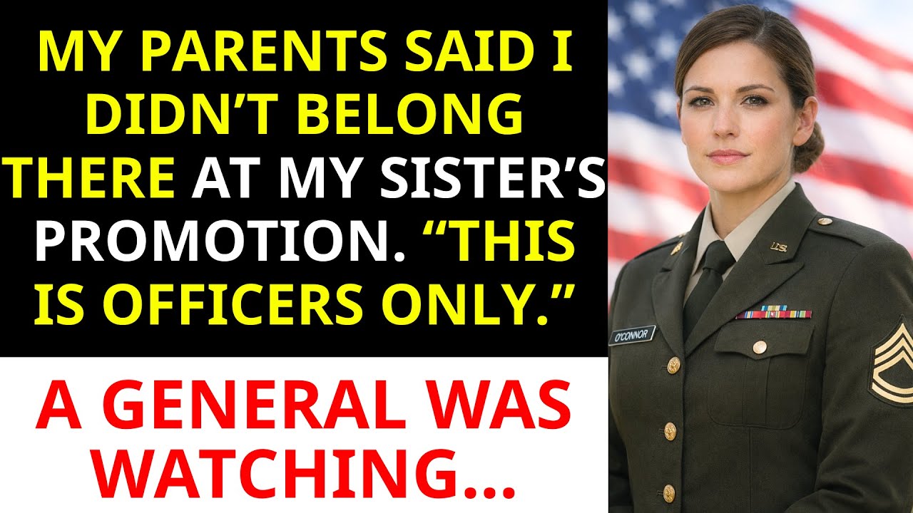 My Parents Humiliated Me at My Sister’s Promotion Ceremony—A General Saw Everything.