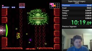 Super Metroid Legacy (ROM Hack) 100% run