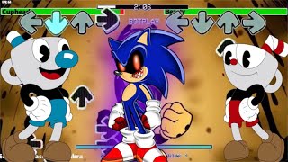Sonic Exe Vs Cuphead Vs Sonic Super Vs Life Doom Friday Night Funkin