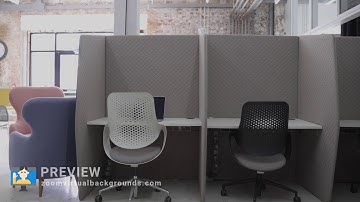 Cubicle Workspace Zoom Virtual Background Preview