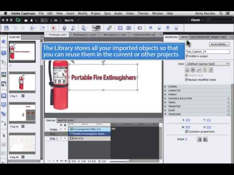 Navigating the Adobe Captivate 6 Interface