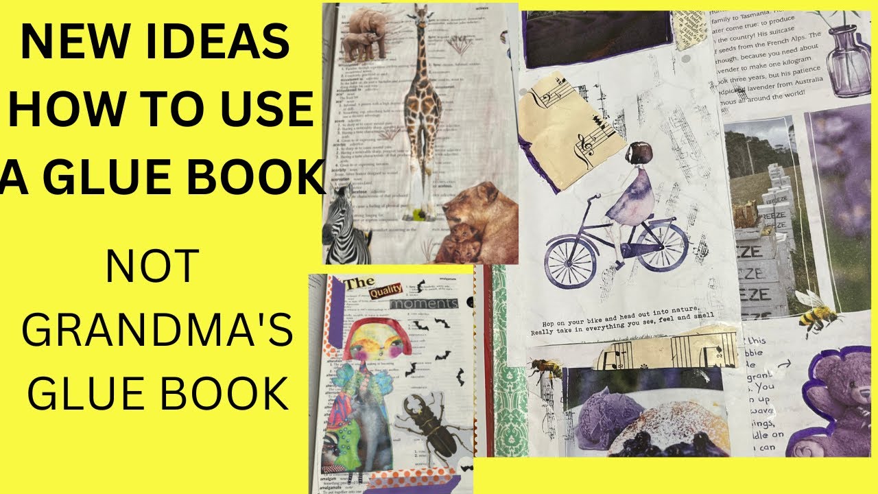 WHAT IS A GLUE BOOK?? NEW IDEAS HOW YOU CAN USE IT?!?!?!?! THIS IS NOT