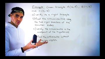 Verify Circumcentre Lies of Hypotenuse of Right Triangle - Grade 10 Math (Ontario, Canada)