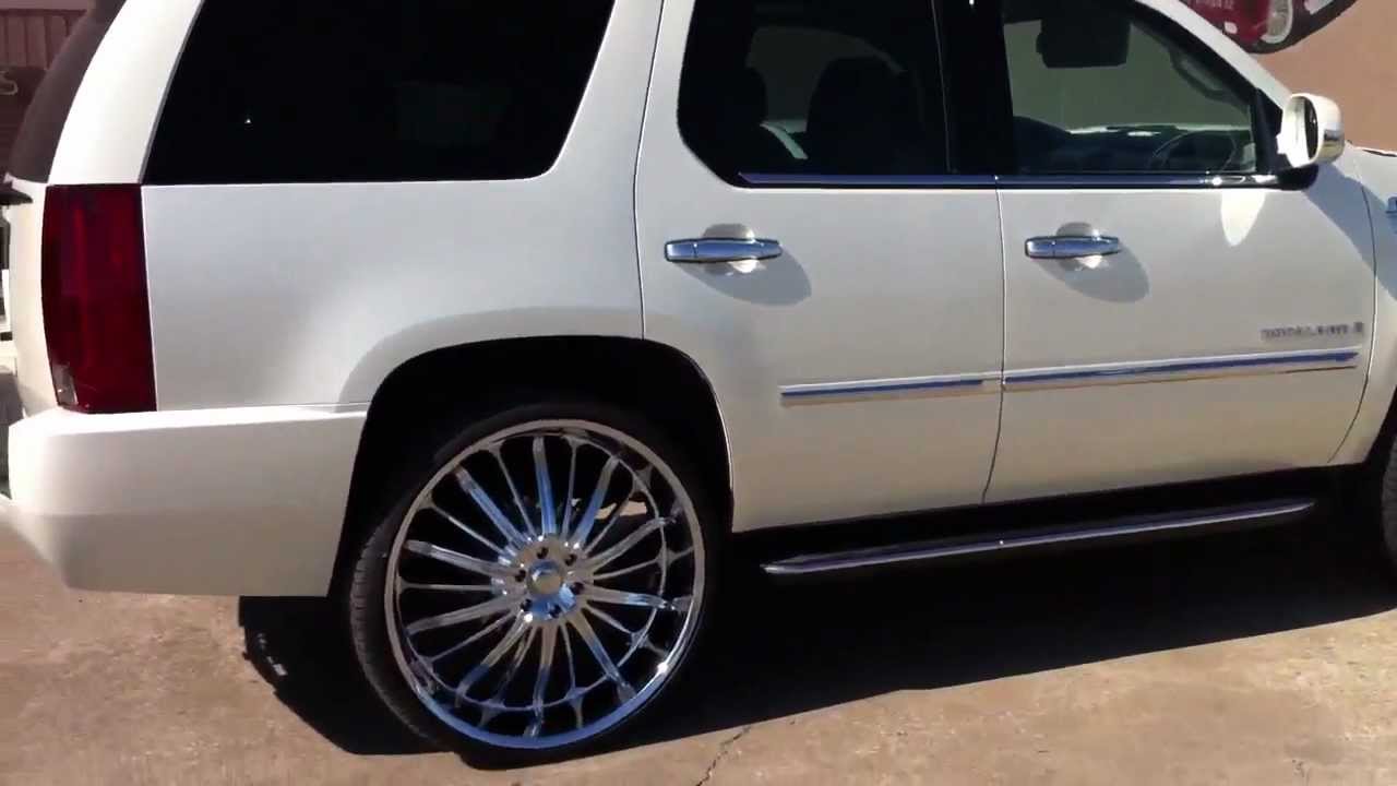 Cadillac Escalade On 28 Rims Youtube