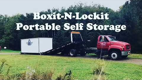 Loading a self storage container