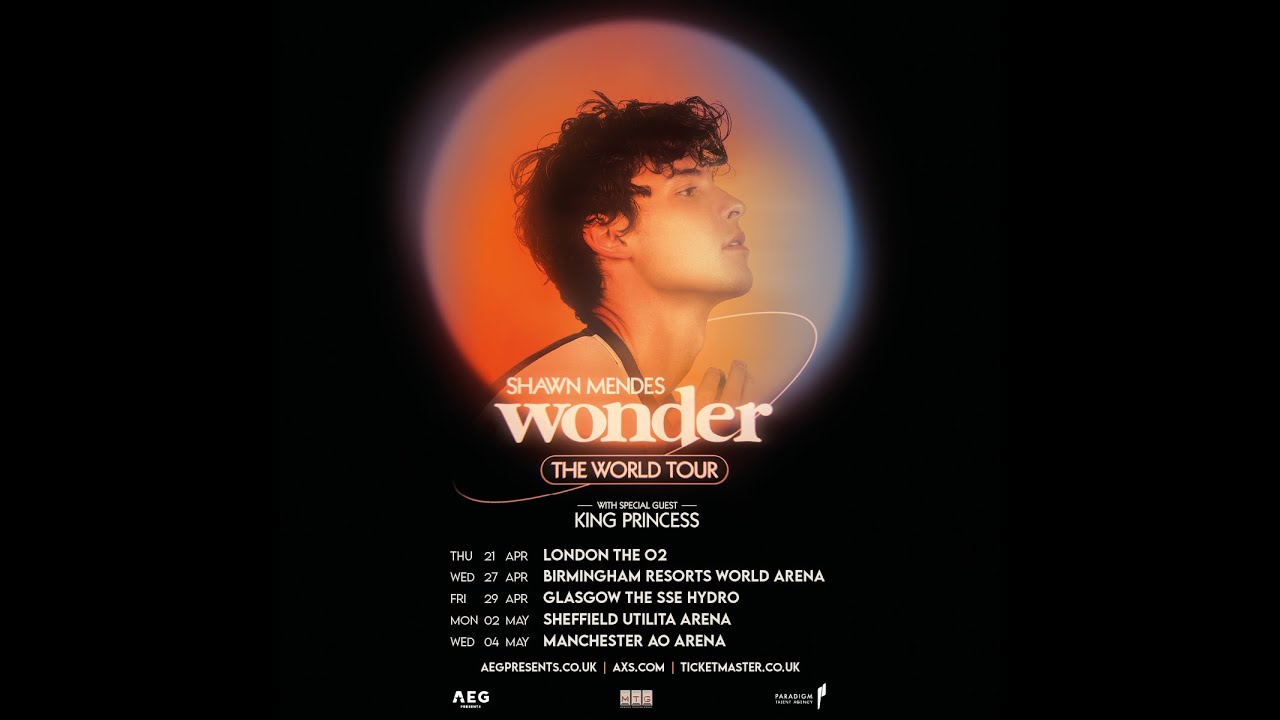 Shawn Mendes 2022 UK Tour