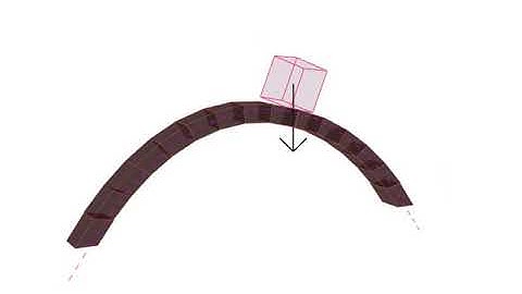 Catenary collapse simulation