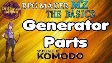 How to Add Generator Parts in RPG Maker MZ The Basics Tutorial