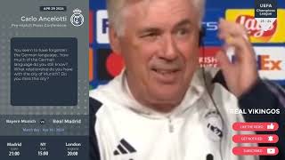 Bayern Munich vs Real Madrid - Pre-Match English Dub - UEFA Champions League Carlo Ancelotti