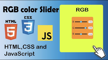 rbg color slider  using javascript | color slider javascript