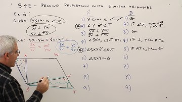8.4E--Proving Proportions With Similar Triangles