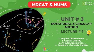 MDCAT 2021 Physics Unit#3 Rotational & Circular Motion Lecture#1