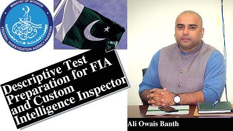 Descriptive Test Preparation for FIA and Custom Intelligence Inspector