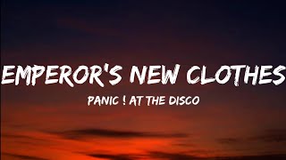 Panic At The Disco- Emperors New Clothes Lyrics Video