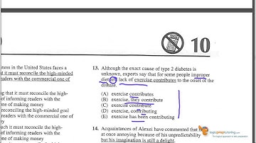 SAT Writing Test 1, Section 10, Problem 13
