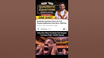 Quadratic Equations Class 10 | Full Chapter Explained with NCERT Solutions