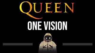 Queen • One Vision (CC) (Upgraded Video) 🎤 [Karaoke] [Instrumental Lyrics]