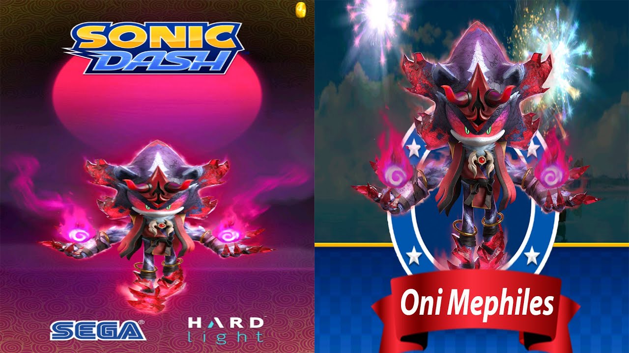 Sonic Dash - Oni Mephiles New Character Unlocked - All Characters Unlocked (android, ios) Gameplay