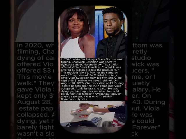 Did Chadwick Boseman Secretly Give His Salary Away? #shorts