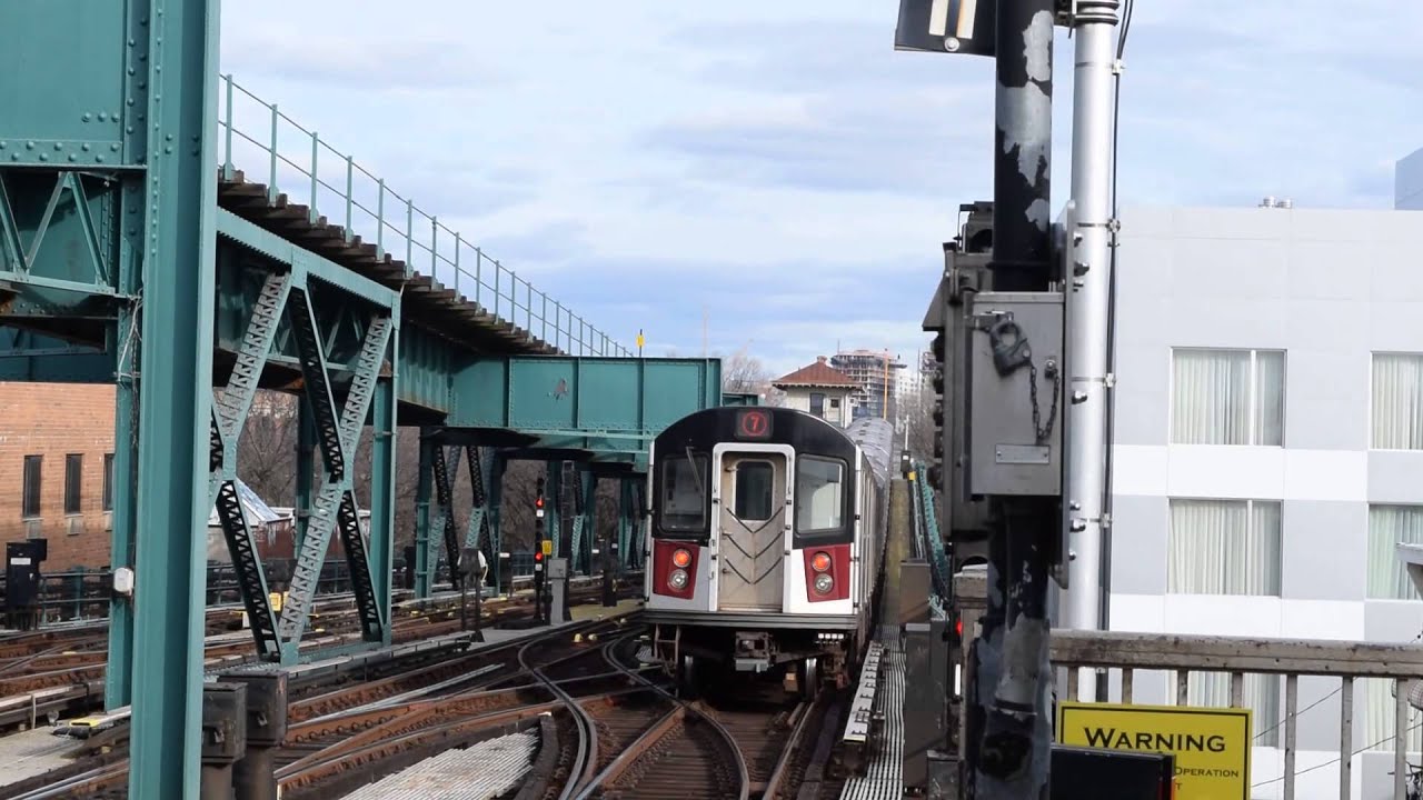 Flushing Bound R142A Converted/R188 (7) Train Departing 111 Street ...