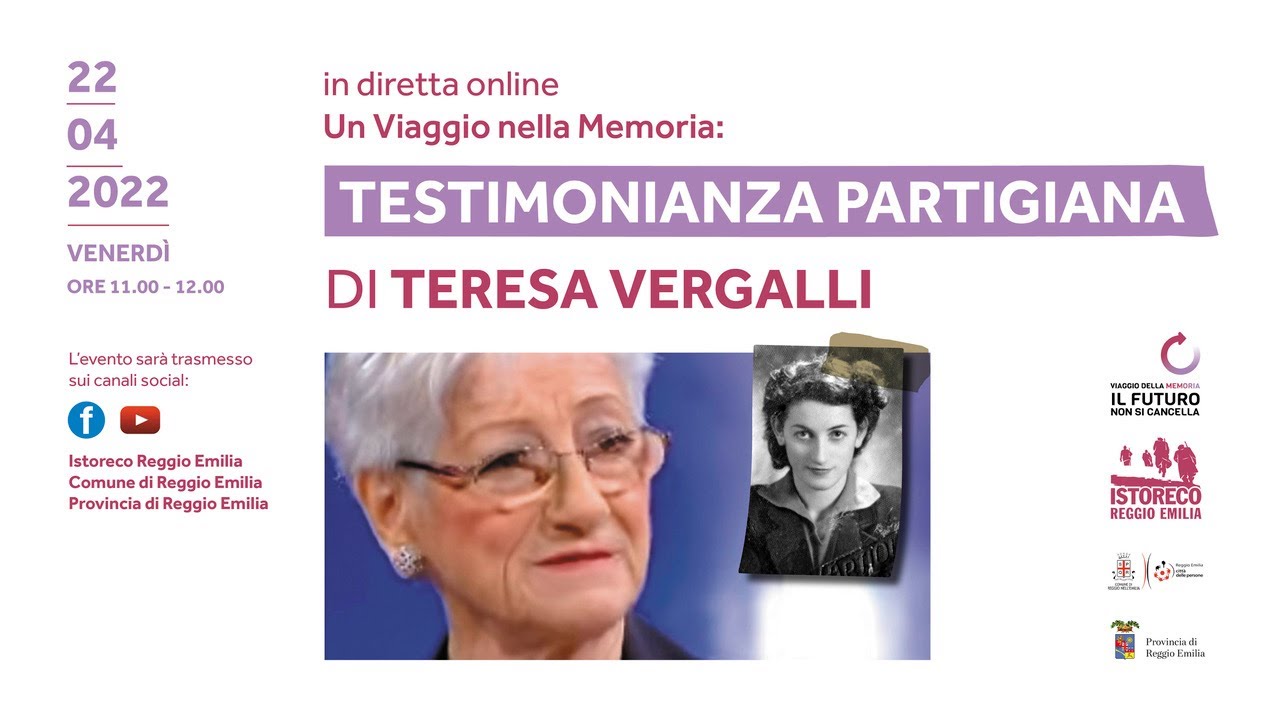 Testimonianza Partigiana di Teresa Vergalli - 22 aprile 2022 - YouTube