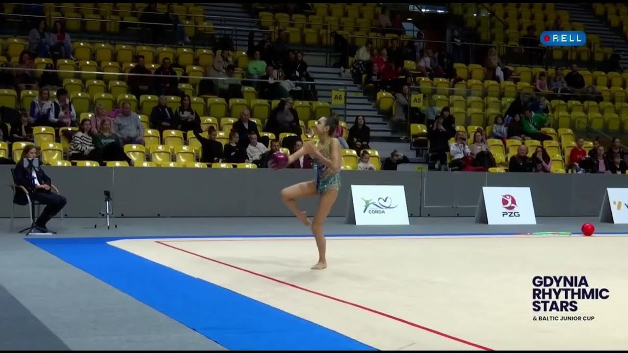 Rin Keys USA Ball JUNIOR AA GDYNIA RHYTHMIC STARS 2023 YouTube