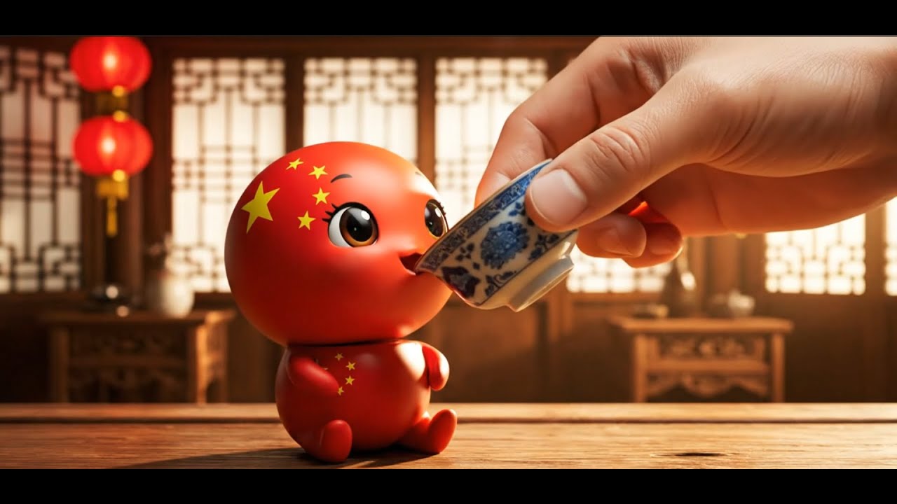 ASMR Country Ball Drinks Its Country Cup 🇺🇸