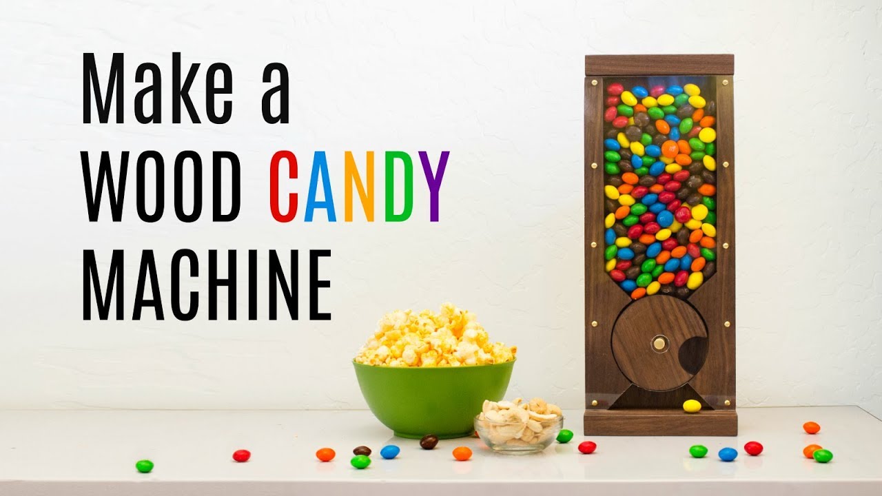 How To Make A Wood Candy Machine Diy Dispenser Youtube