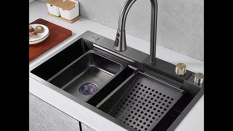 Chậu Rửa Bát 1 Hố Kèm Vòi Rửa Thác Nước Đa Năng kepdyko.com