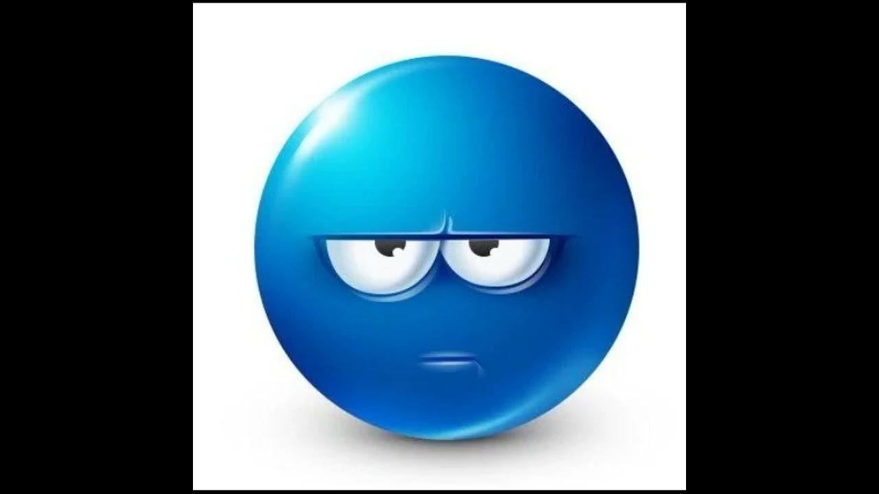 Что значит синий смайлик. Blue Emoji. Blue Emoji meme.