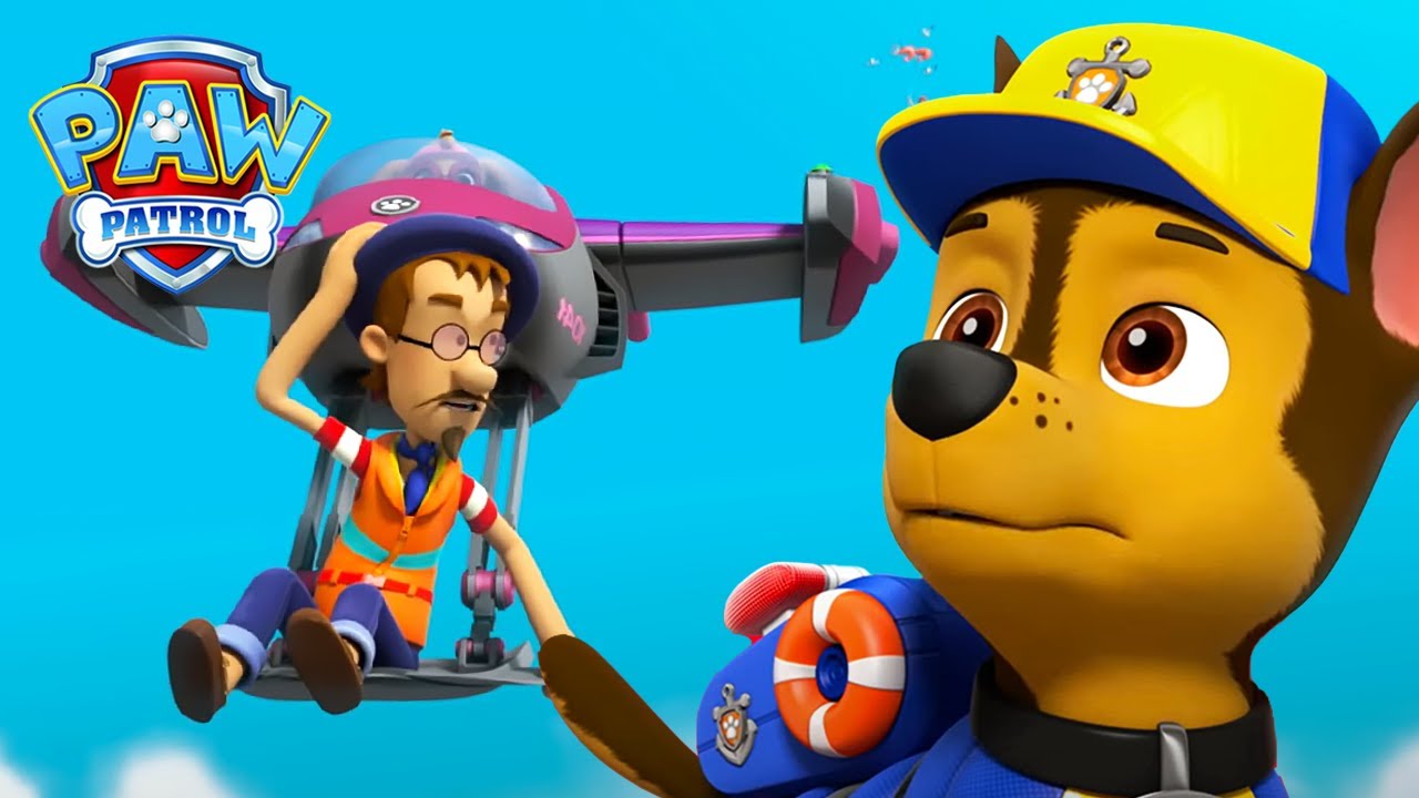 Francois og Kaptajn Pighvar kæmper om deres bedstemors opmærksomhed | PAW Patrol | På Dansk