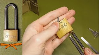 ABUS 55/40 - Picked and Wiggled Open
