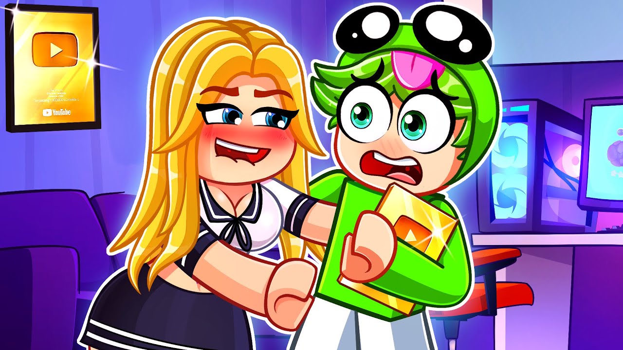 YOUTUBER And CRAZY FAN GIRL FORBIDDEN LOVE in Roblox SNAPCHAT!