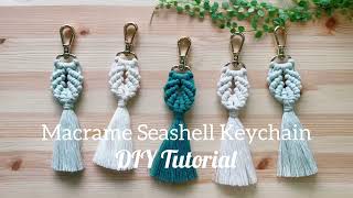 Macrame Seashell Keychain Tutorial | DIY