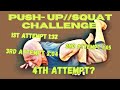 Push Up & Squat Challenge 4th ATTEMPT🔥 Feat David Goggins & Inger Houghton