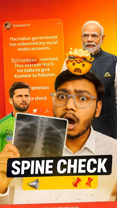 Kashmir de do?! Afridi Bhai, Spine X-Ray Leke Aaya Hu! | Sandeep knows #funnyshorts #sahidafridi