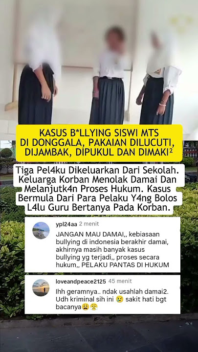 kasus b*llying siswi MTS di Donggala #shorts #viral #video