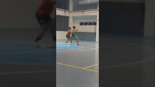 He turned on the spin cycle and got the tough layup! 🤯🏀.🌎 #pickupdotearth #philippines