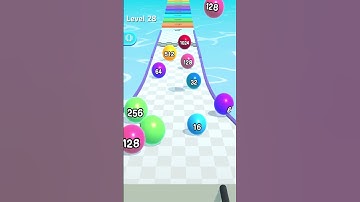 Ball Run 2048 🎱 28 Level Gameplay Walkthrough | Best Android, iOS Games #shorts