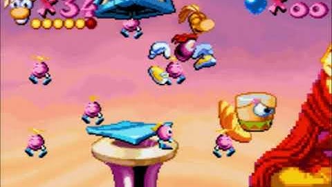 Rayman Advance 100% - Gong Heights - GBA Cages Locations