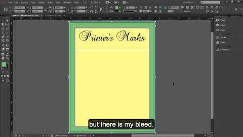 Create Bleeds, Slugs and Printer Marks in InDesign cc