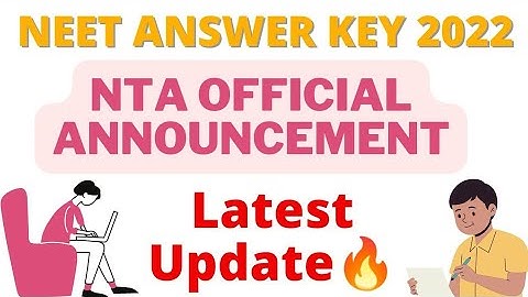 Neet Answer key 2022 by NTA || Neet 2022 Latest News Today🔥