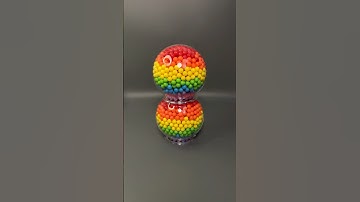 Colorful Crystal Ball Falling Beads ASMR Oddly Satisfying Reverse #asmr #marblerunbb #fallingbeads