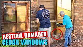 We Restored a Weathered Cedar Timber Window, DIY using Intergrain Universal Oils!
