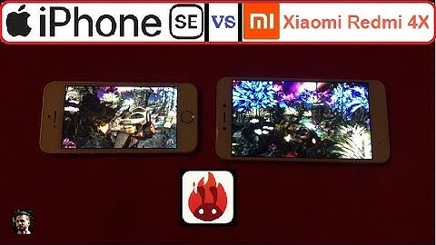 Iphone SE vs xiaomi redmi 4X antutu benchmark/speed test/comparaison 2018