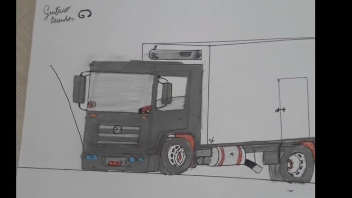 🖊️ desenhando VW 23 250!! (arqueado)💯✍️ 